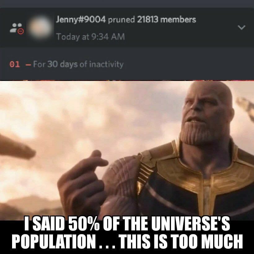 SNAP! 22000 inactive members were kicked from the BANANO Chat Server.