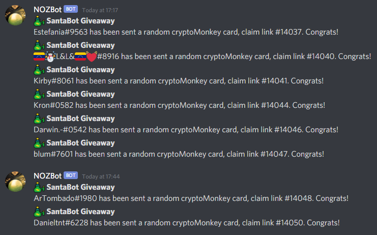 Claim Your Daily XMAS Gifts (BANANO and cryptomonKeys NFTs)