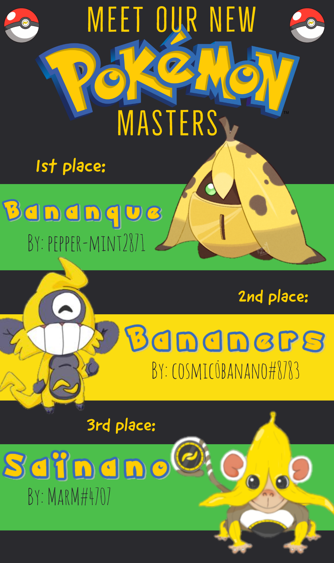 ‘Draw ’em All’ BANANO Pokémon Contest Results Announcement
