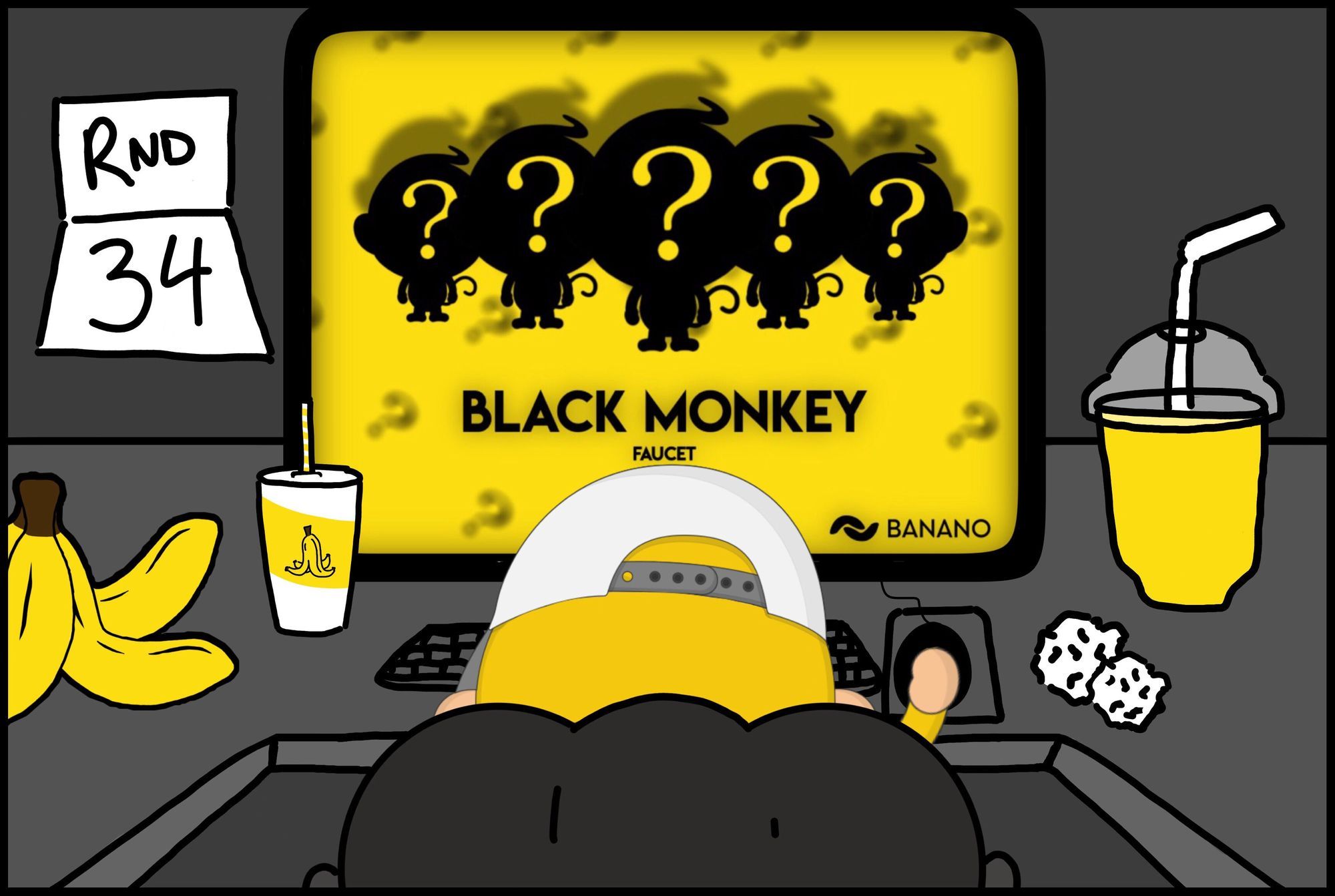 Play the Popular Faucet Game ‘Black Monkey’ and Earn Free Crypto — Round 34 Starting Shortly!
