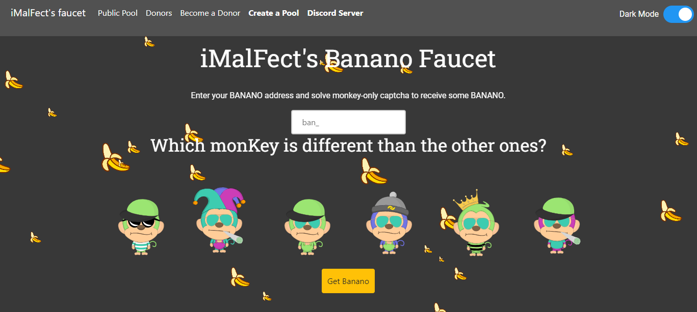 Featured BANANO Community Project: GetBanano.cc