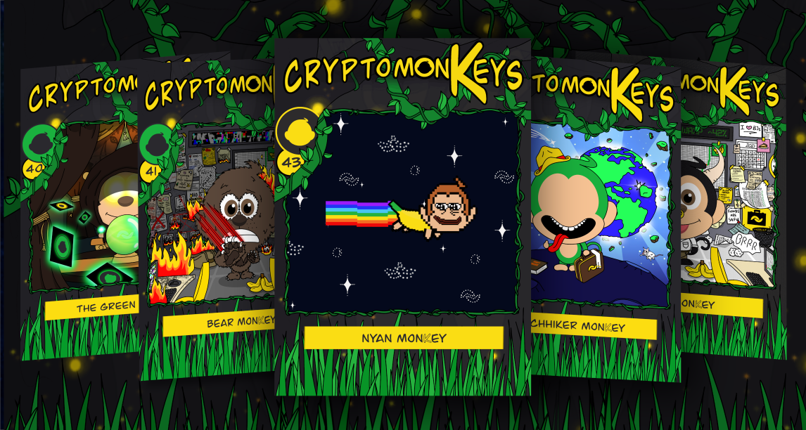 Freely Distributed BANANO-themed NFTs: cryptomonKeys Update #27
