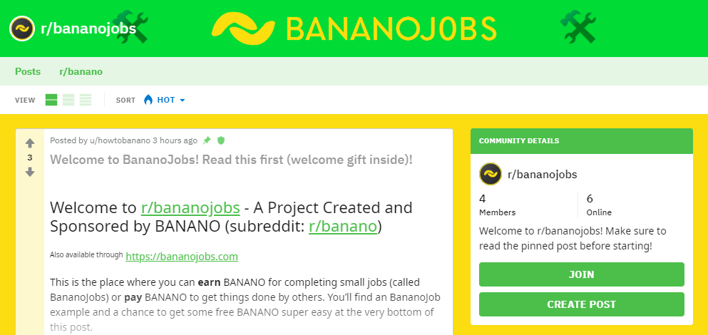 BananoJobs: A Simple Platform Using BANANO Payments for Microtasks and Bounties